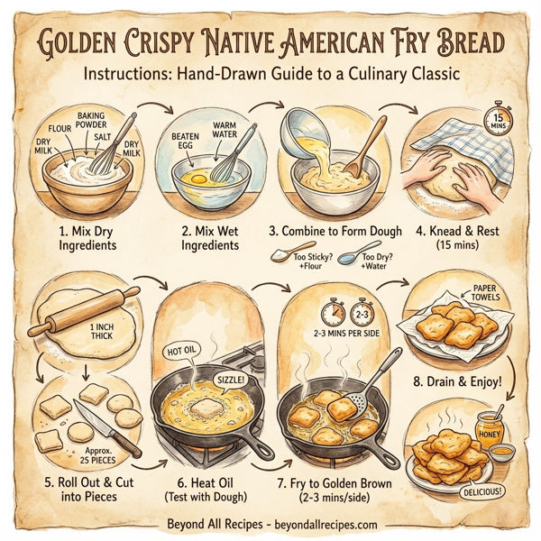Golden Crispy Native American Fry Bread instructions
