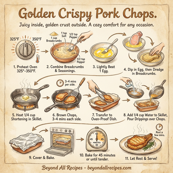 Golden Crispy Pork Chops instructions