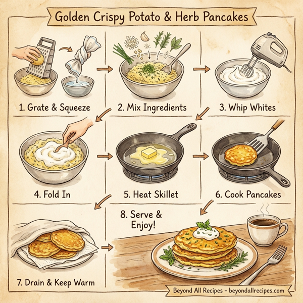 Golden Crispy Potato & Herb Pancakes instructions