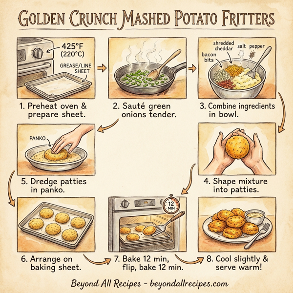 Golden Crunch Mashed Potato Fritters instructions
