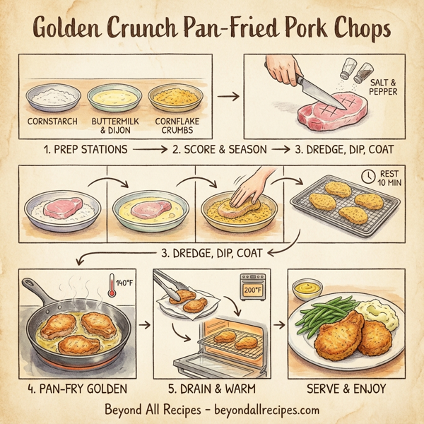 Golden Crunch Pan-Fried Pork Chops instructions