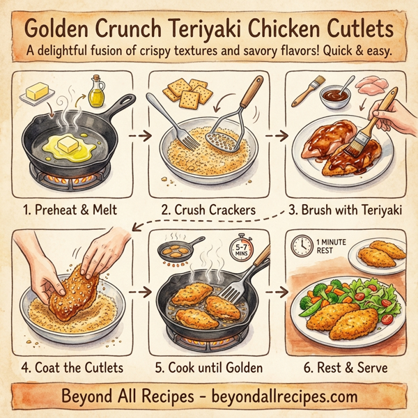 Golden Crunch Teriyaki Chicken Cutlets instructions
