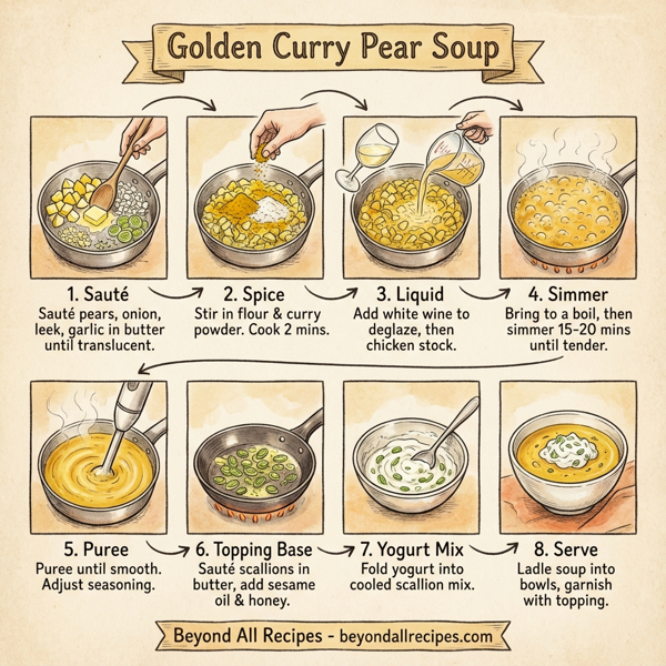 Golden Curry Pear Soup instructions