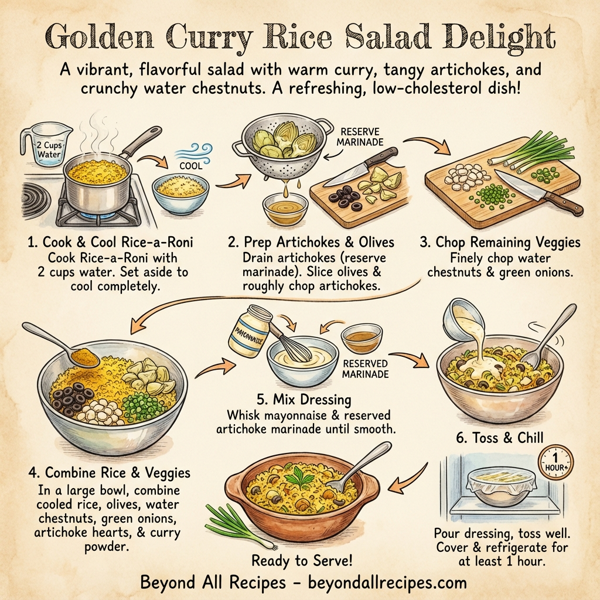 Golden Curry Rice Salad Delight instructions