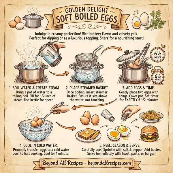 Golden Delight Soft Boiled Eggs instructions