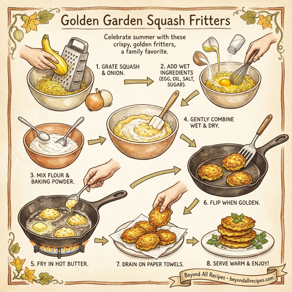 Golden Garden Squash Fritters instructions
