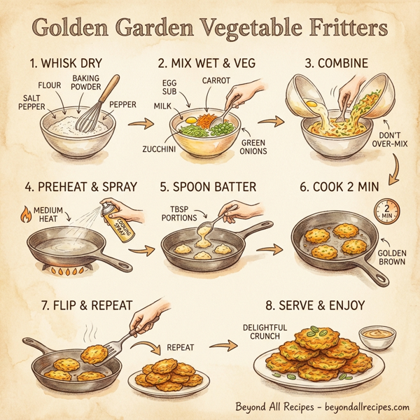 Golden Garden Vegetable Fritters instructions