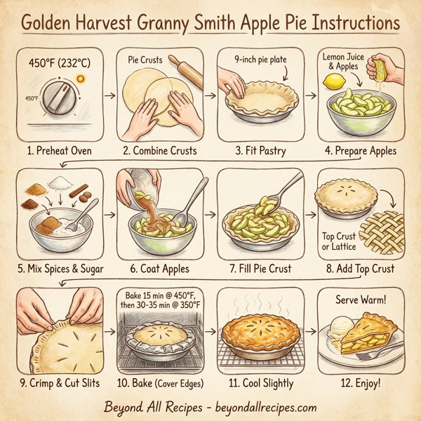 Golden Harvest Granny Smith Apple Pie instructions