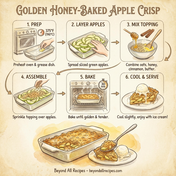Golden Honey-Baked Apple Crisp instructions
