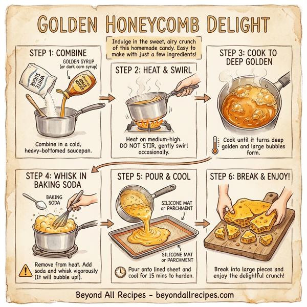 Golden Honeycomb Delight instructions