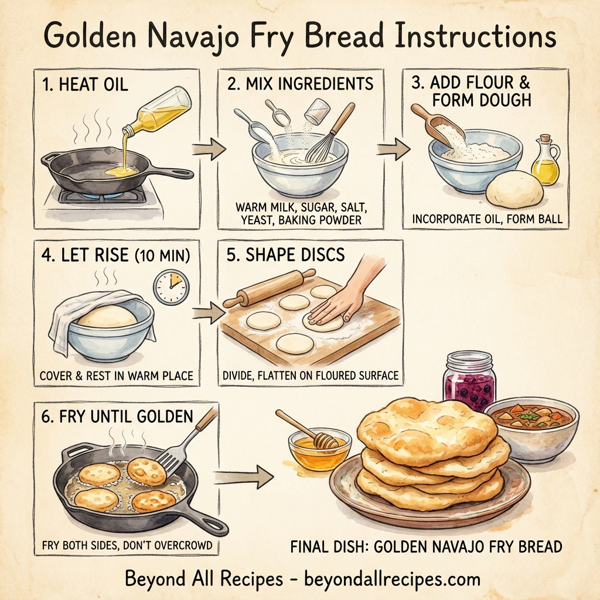 Golden Navajo Fry Bread instructions