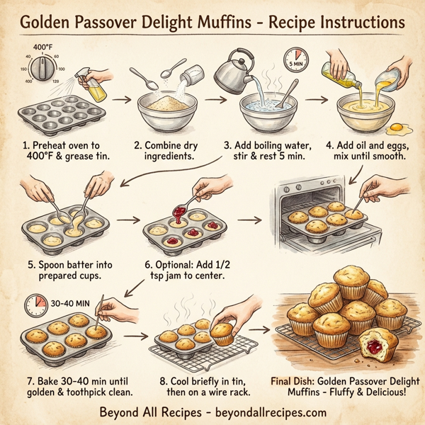 Golden Passover Delight Muffins instructions