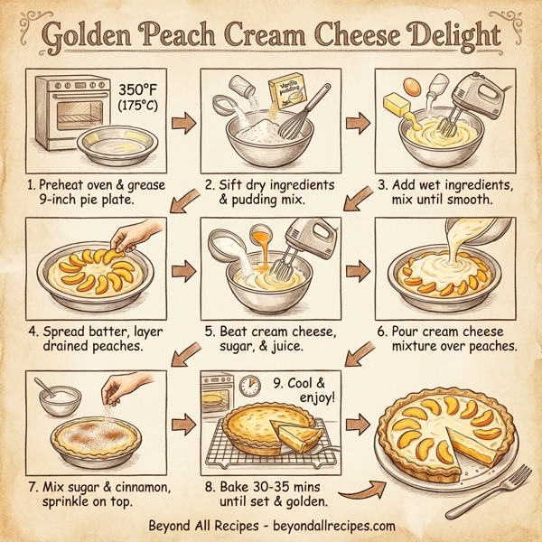 Golden Peach Cream Cheese Delight instructions