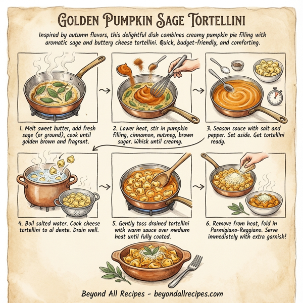 Golden Pumpkin Sage Tortellini instructions