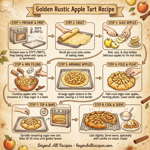 Golden Rustic Apple Tart instructions