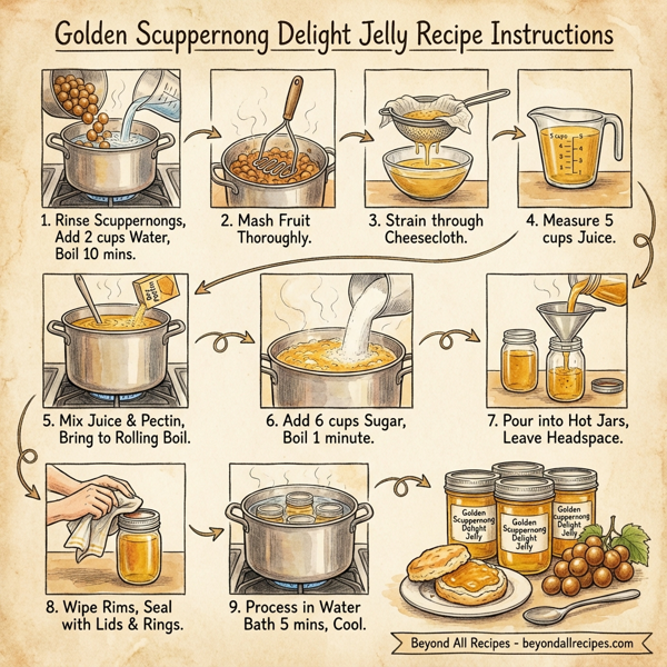 Golden Scuppernong Delight Jelly instructions
