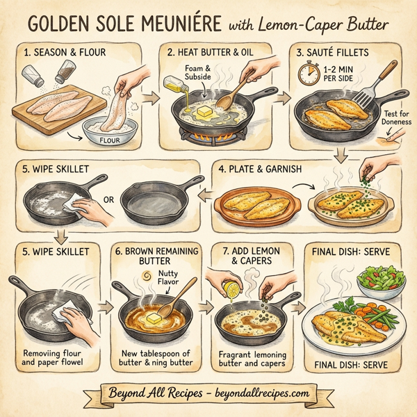 Golden Sole Meuniére with Lemon-Caper Butter instructions