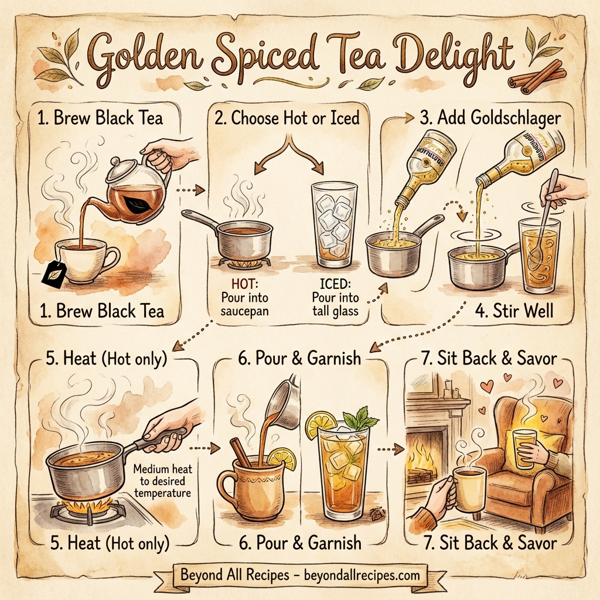 Golden Spiced Tea Delight instructions