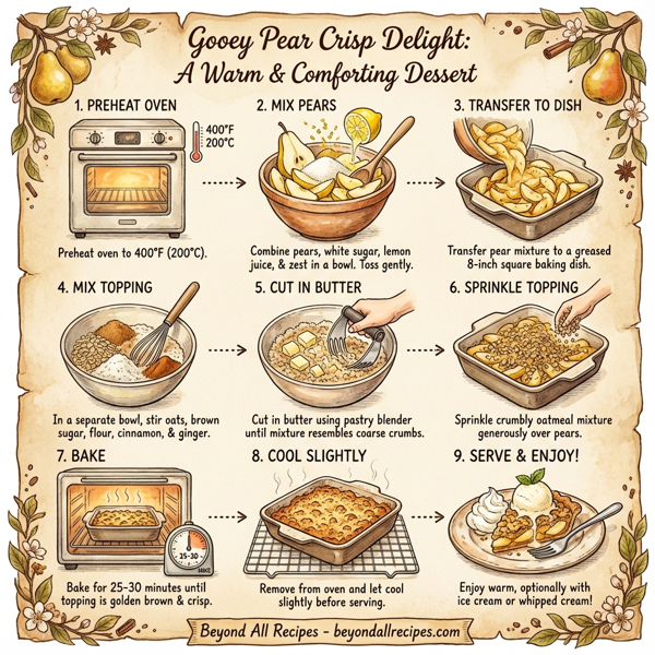 Gooey Pear Crisp Delight instructions