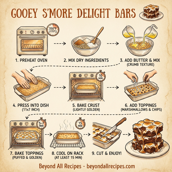 Gooey S'more Delight Bars instructions