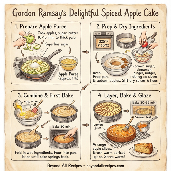 Gordon Ramsay's Delightful Spiced Apple Cake instructions