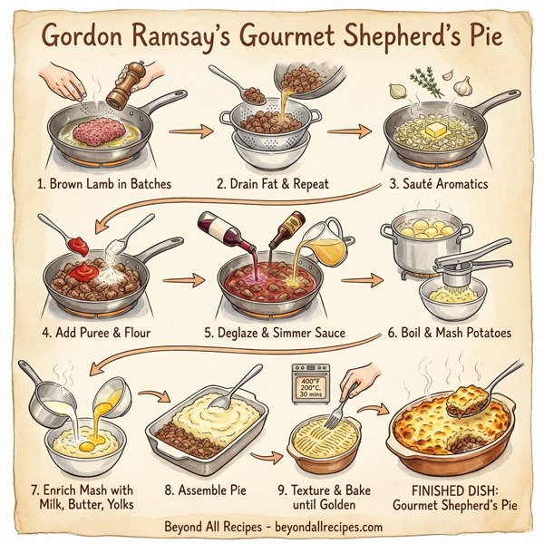 Gordon Ramsay's Gourmet Shepherd's Pie instructions