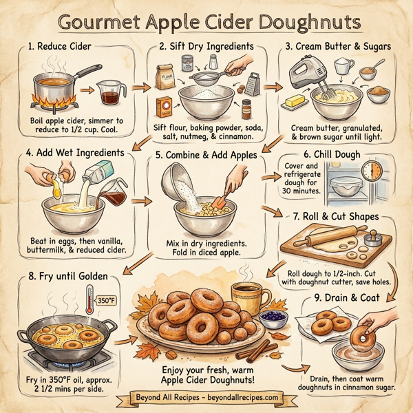 Gourmet Apple Cider Doughnuts instructions