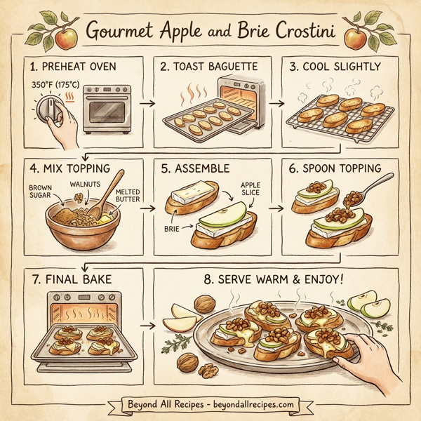 Gourmet Apple and Brie Crostini instructions
