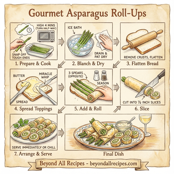 Gourmet Asparagus Roll-Ups instructions