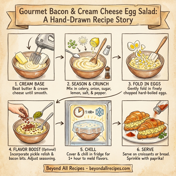 Gourmet Bacon & Cream Cheese Egg Salad instructions