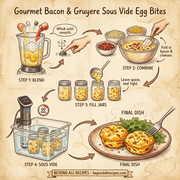 Gourmet Bacon & Gruyere Sous Vide Egg Bites instructions