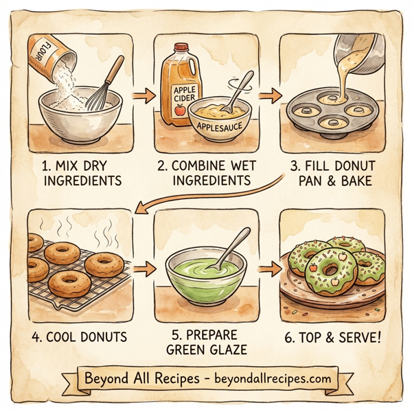 Gourmet Baked Apple Cider Donuts with Whimsical Toppings instructions