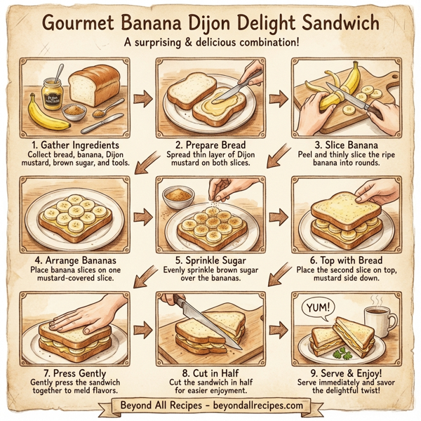 Gourmet Banana Dijon Delight Sandwich instructions