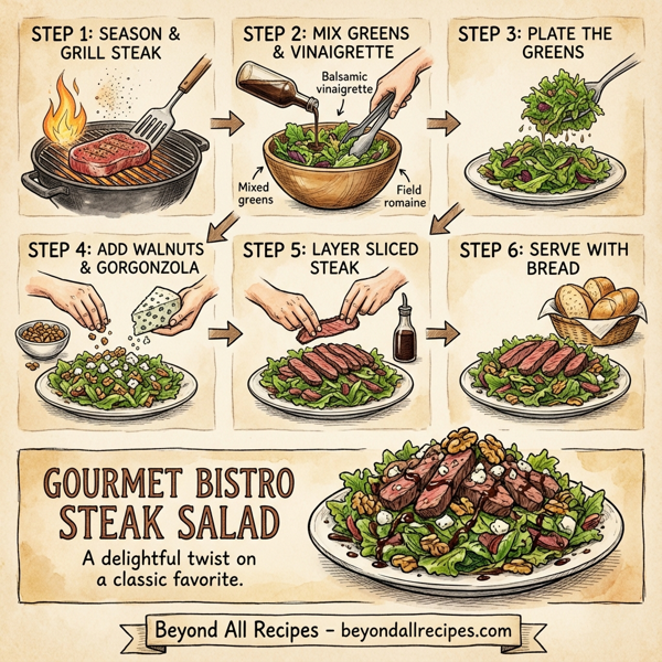 Gourmet Bistro Steak Salad instructions