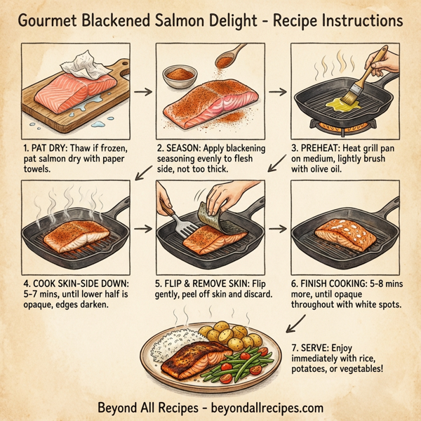 Gourmet Blackened Salmon Delight instructions