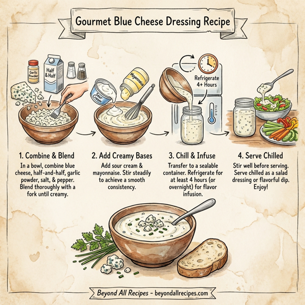 Gourmet Blue Cheese Dressing instructions