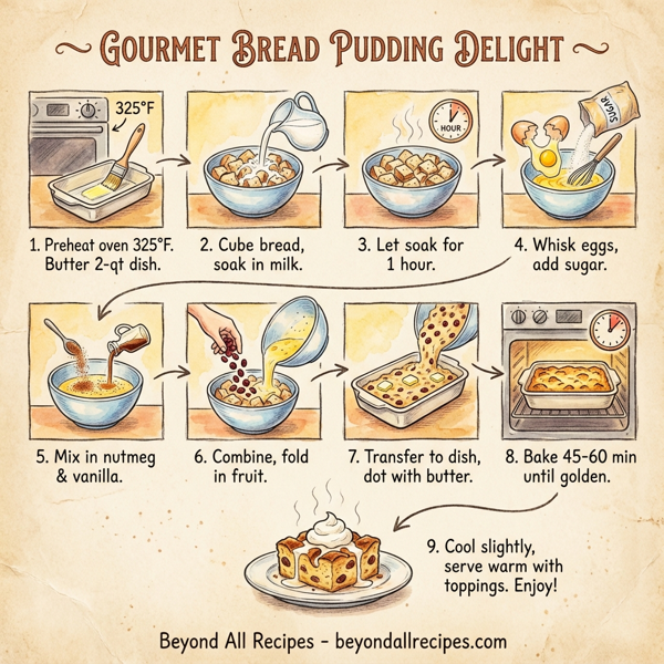 Gourmet Bread Pudding Delight instructions