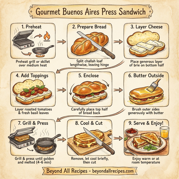 Gourmet Buenos Aires Press Sandwich instructions