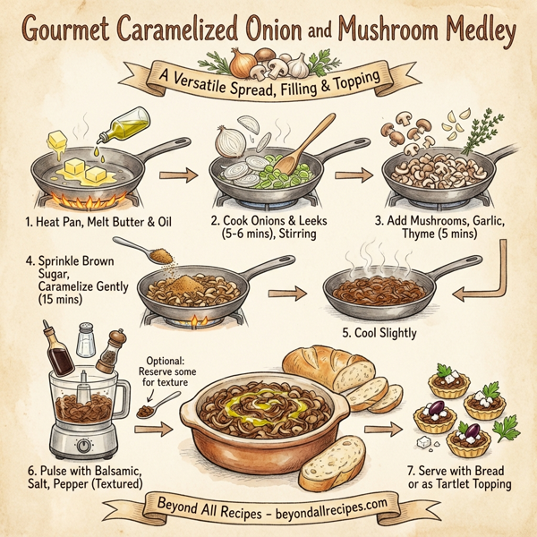 Gourmet Caramelized Onion and Mushroom Medley instructions