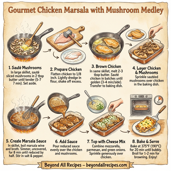 Gourmet Chicken Marsala with Mushroom Medley instructions