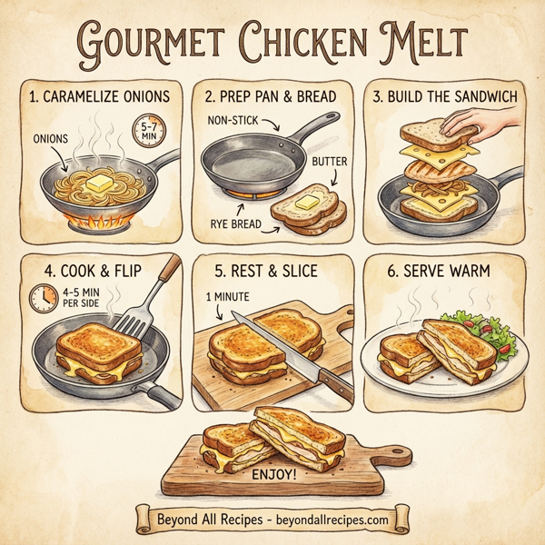Gourmet Chicken Melt instructions