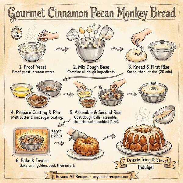 Gourmet Cinnamon Pecan Monkey Bread instructions