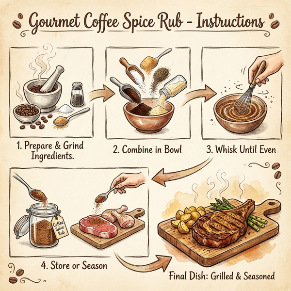 Gourmet Coffee Spice Rub instructions