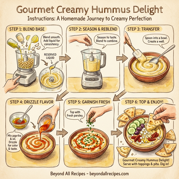 Gourmet Creamy Hummus Delight instructions