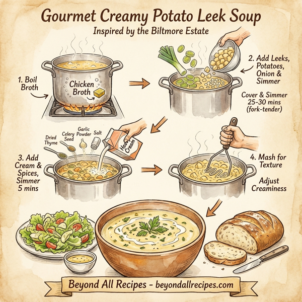 Gourmet Creamy Potato Leek Soup instructions