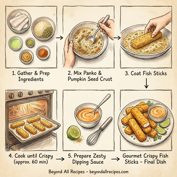 Gourmet Crispy Fish Sticks instructions