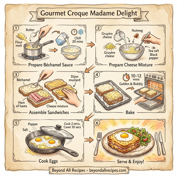 Gourmet Croque Madame Delight instructions