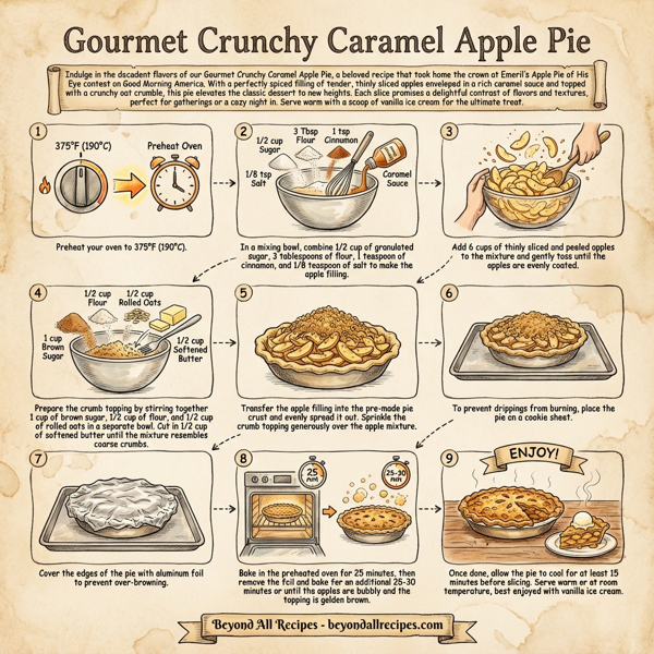 Gourmet Crunchy Caramel Apple Pie instructions