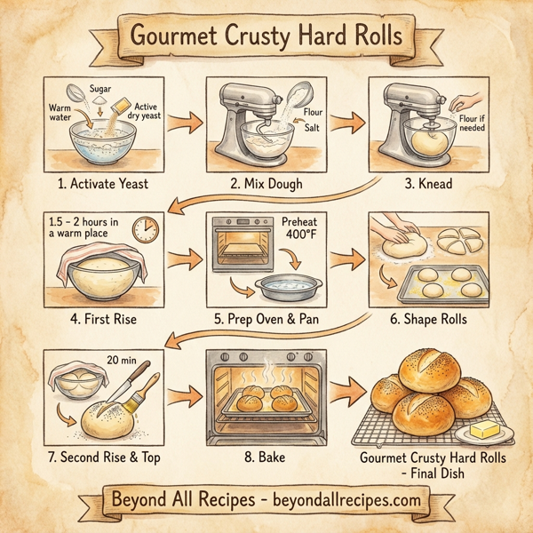 Gourmet Crusty Hard Rolls instructions