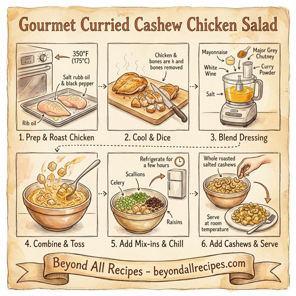 Gourmet Curried Cashew Chicken Salad instructions